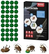 36 Pack Roach Killer Indoor Infestation Roaches Gel Bait Stations, Powerful Cockroach Killer Indo...