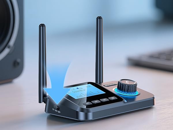 Bluetooth transmitter power on