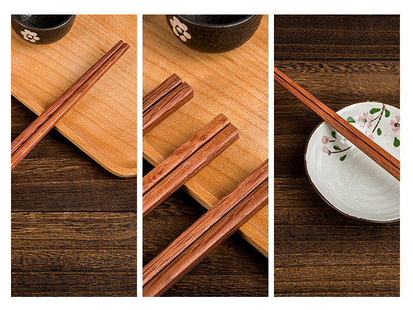 3-2 chop sticks reusable dishwasher safe wood chopstick