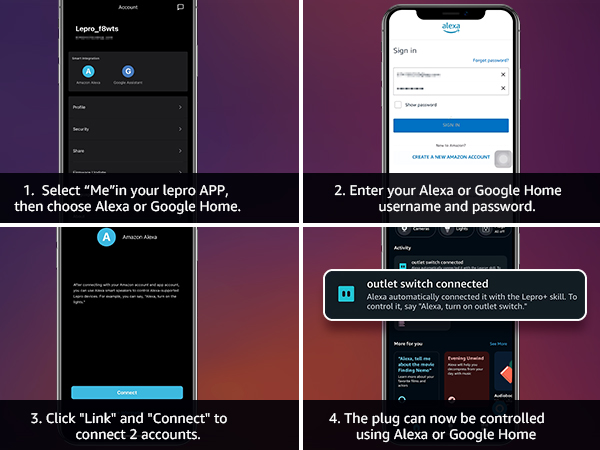 smart outlet works with Alexa &amp; Google