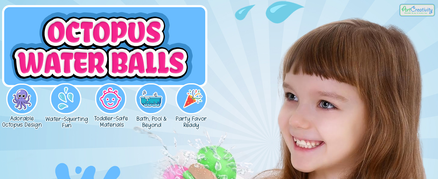 Octopus Water Balls (Pack of 3)