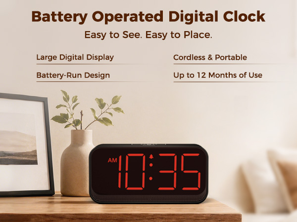 alarm clocks for bedrooms