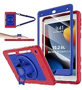 Stweap iPad 9th/8th/7th Generation Case-Built-in Screen Protector, Shockproof with Pencil Holder ...