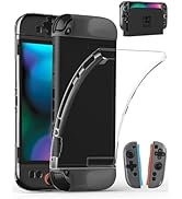 WEOTOO Dockable TPU Protective Case for Nintendo Switch 2 (2025), Ergonomic Anti-Slip Grip Cover,...