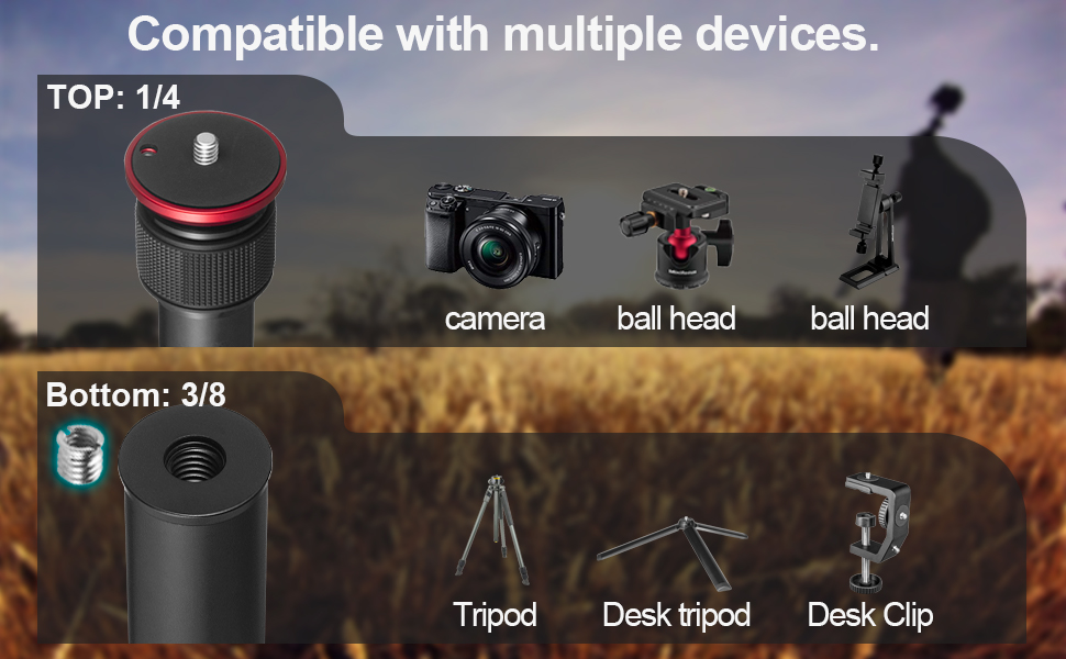 tripod extension pole