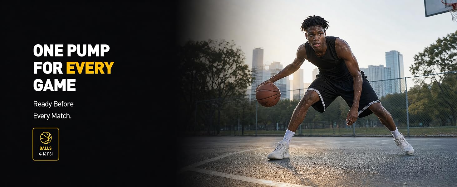 ONE PUMP FOR EVERY game-ball