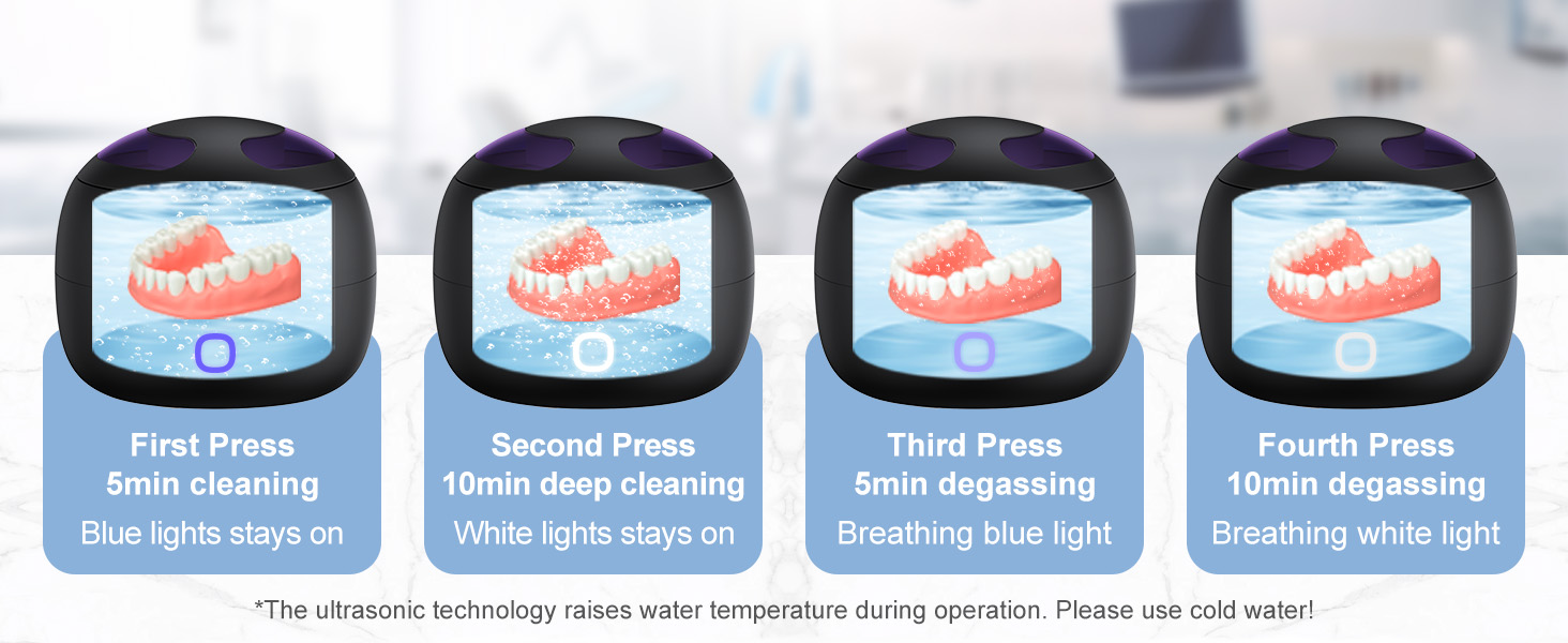 ultrasonic denture cleaner