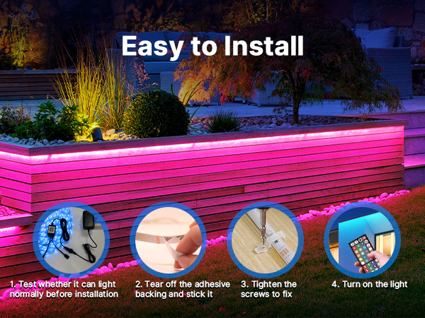 led lights outdoor waterproof