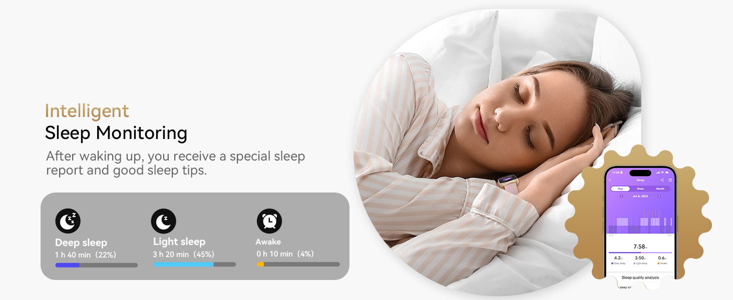 Health fitness tracker watch care for women's health