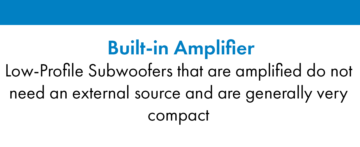 Planet Audio P8AWK Low Profile 8 Inch Under Seat Powered Car Subwoofer - 800 High Output, Built