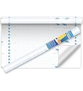 Yeplan Clear Contact Paper Roll,17.5 in x 5 ft,Self Adhesive Book Cover Paper Clear Protector for...