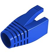 VIVOCH 50 Pcs Cat6 Cat6A Cat7 Strain Relief Boot, RJ45 Plug Connector Cover Modular Network Plug ...