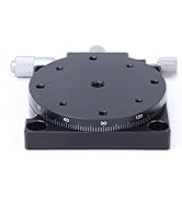 60mm Fine Tuning Optical Sliding Stage, 360° Fine Tuning Sliding Table,RS60-L Manual Displacement...