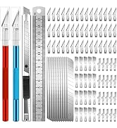 Jetmore 94 Pack Exacto Knife Kit, 2 Precision Exacto Knife Set, 80PCS #11/#16/#17 Exacto Knife Bl...