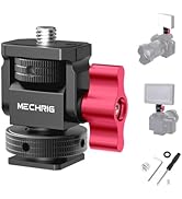 Mechrig Mini Camera Monitor Mount with Cold Shoe, Aluminum Field Monitor Mount with 1/4? Screw fo...