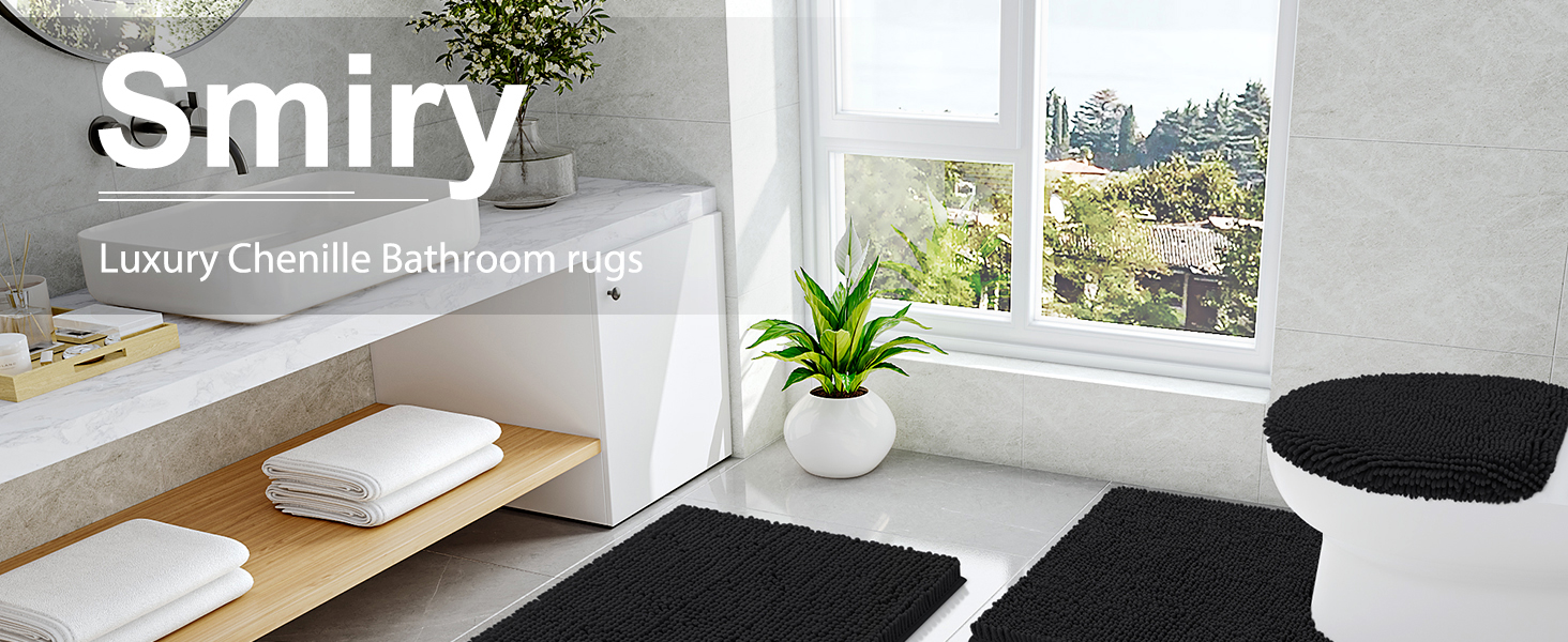 Smiry bathroom rugs