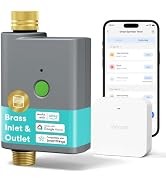 meross WiFi Water Timer for Garden Hose, Smart Hose Timer with Brass Inlet &amp; Outet, WiFi Sprinkle...