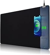 Wireless Charging Mouse Pad, 10W Wireless Charging Desk Mat, 31.5" x 11.8" Extended Large Keyboar...
