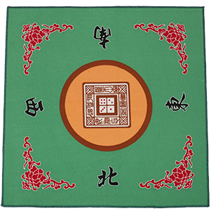 green mahjong mat