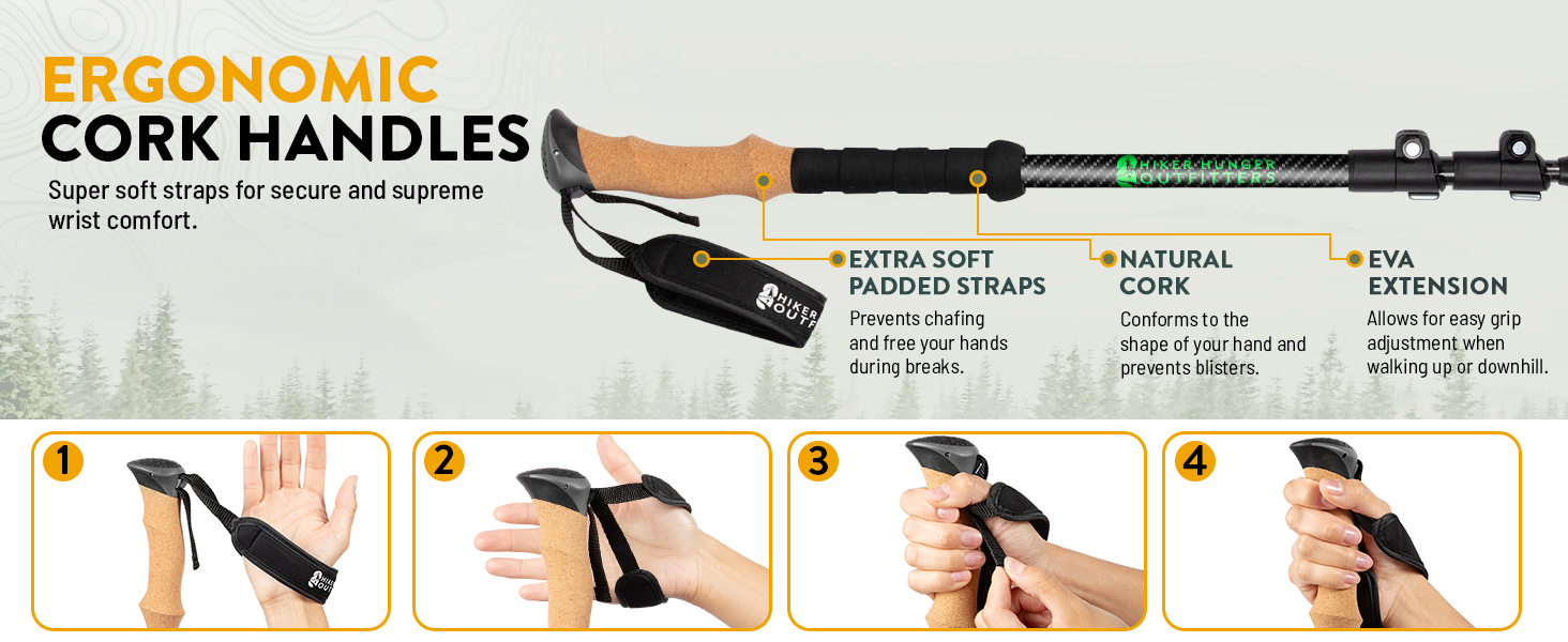 Ergonomic Cork Handles