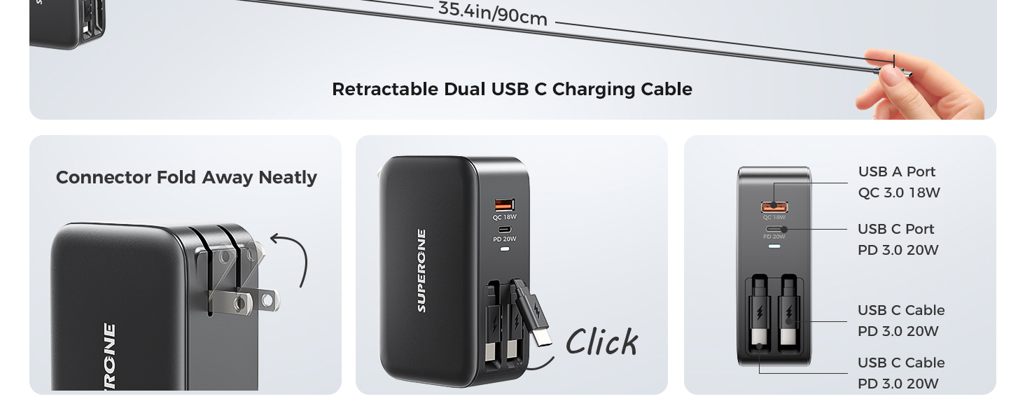 retractable phone charger