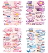 56 pcs Girl Hair Clips Fashion Girls Hair Accessories Toddler Girls Hair Accessory Rabbit/Flower/...