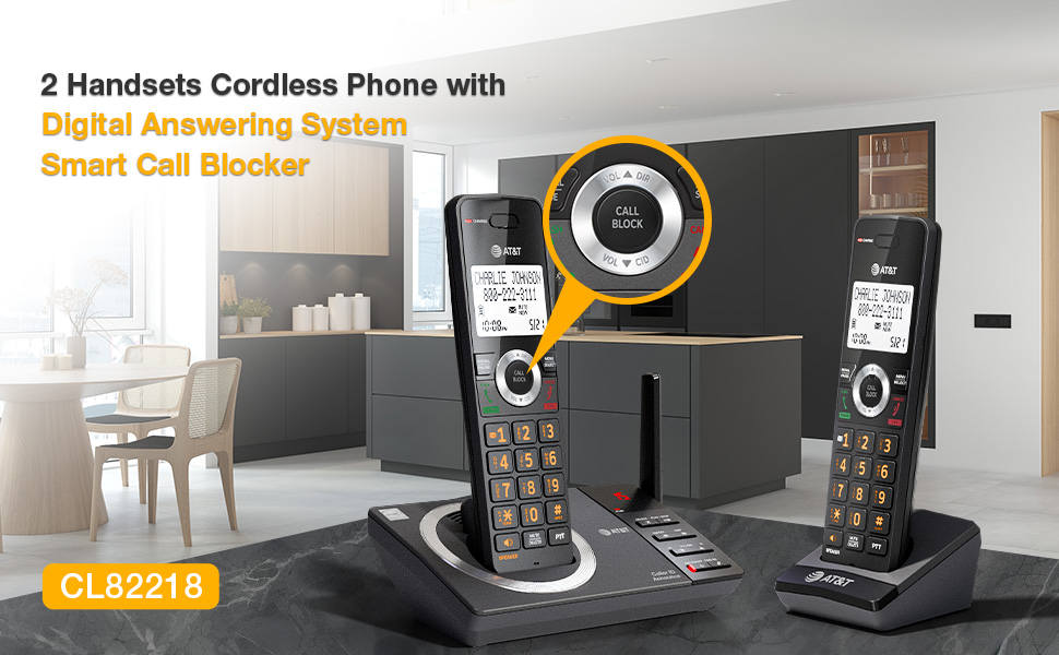 AT&amp;amp;T,CL82218,Cordless Phone,Smart Call Blocker