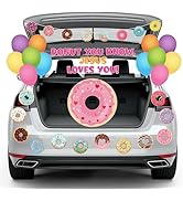 K1tpde 53PCS Halloween Trunk or Treat Outdoor Car Decoration Kit with Donut You Know Jesus Loves ...
