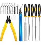 3D Print Deburring Tool Set with 11pc High Speed Steel Multipurpose Blades Removing Burr 5Pcs Nee...