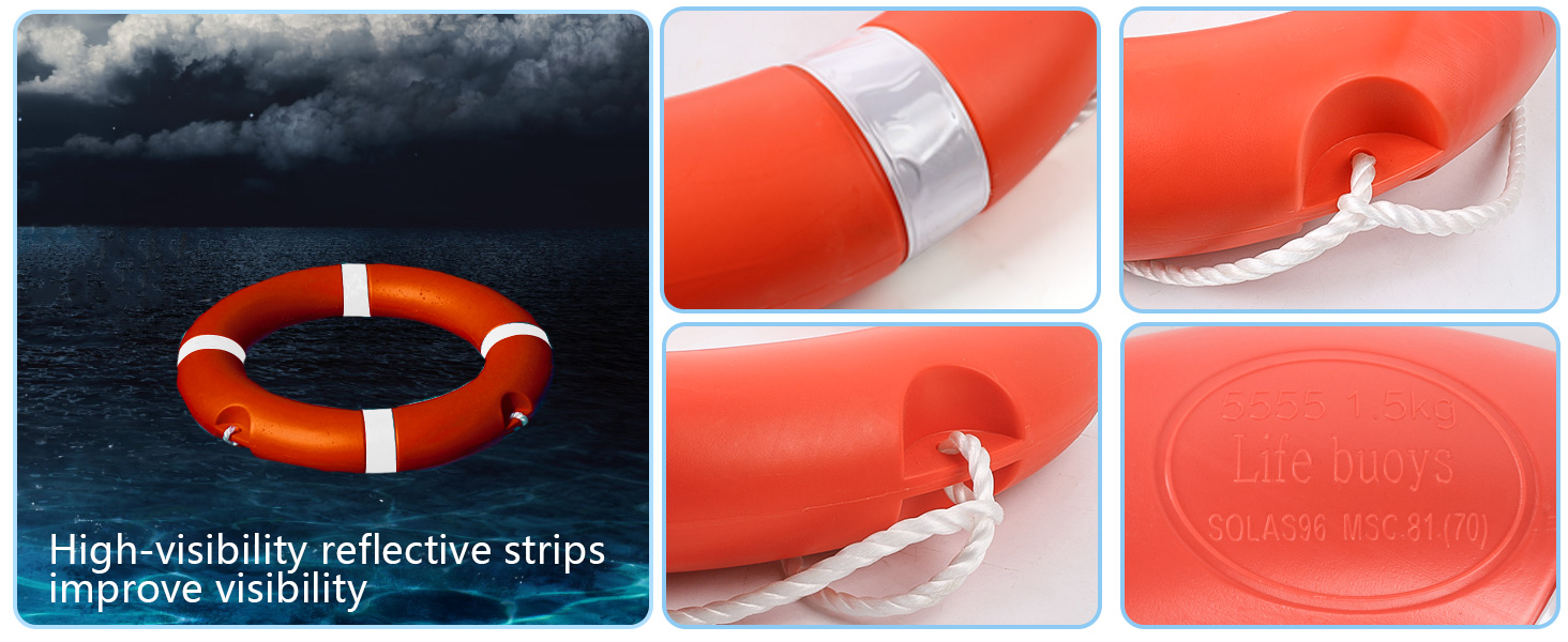 throw ring coast guard approved,boat life ring,pool life ring with rope,life saving ring for pool