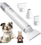 Dog Dryer Handheld Pet Hair Dryer, 3HP High-Velocity Blower with 3 Speeds &amp; 4 Temps Lightweight, ...