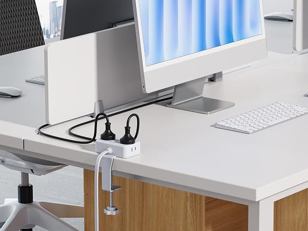 desk mounted power strip