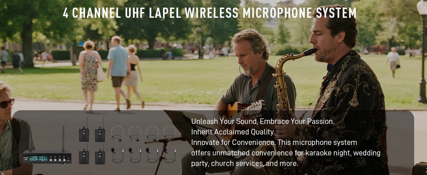uhf lapel microphone system