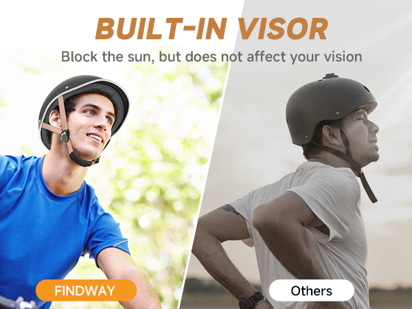 bike helmet with visor