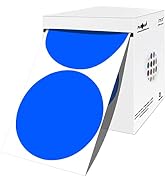 PARLAIM 3 Inch Color Code Circle Dot Stickers, 500pcs Round Color Coding Labels in Dispenser Box ...