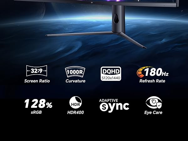 gaming monitor curved 49 in