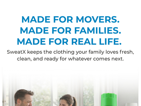 SweatX stain remover detergent odor eliminator