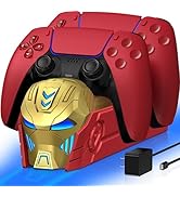 Charger Station for PlayStation 5 Dualsense Controllers-Fast PS5 Dual Controller Stand Charger Do...