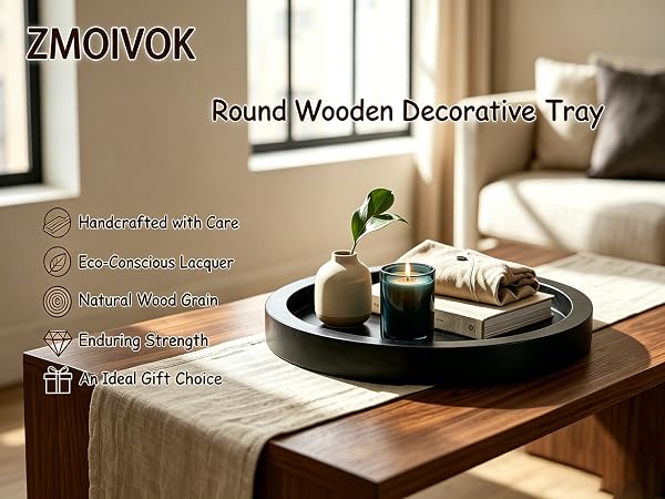 11 inch Round Decorative Tray