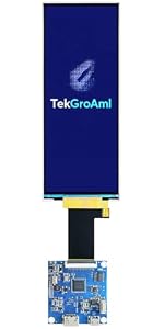 TekGroAml 4 Inch 720x720 IPS Square Touch LCD Display, H/D Video Port