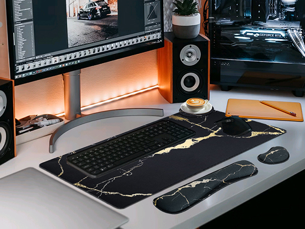 desk mat with wrist rest
