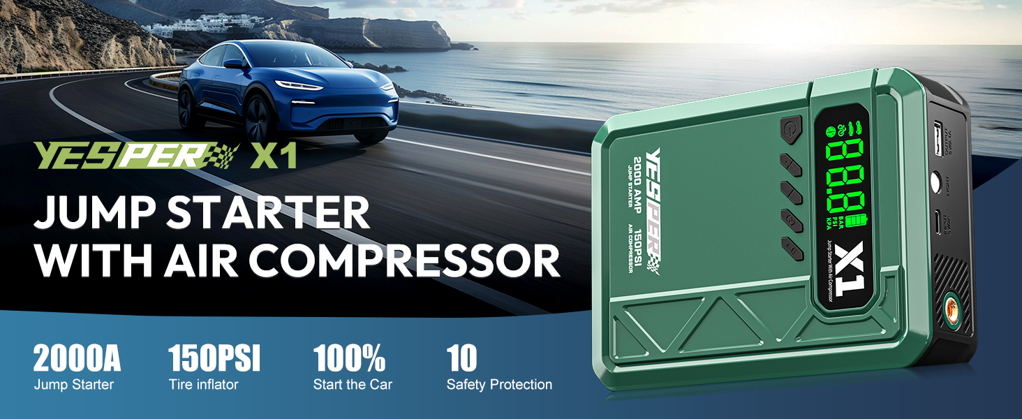 jump starter with air compressor