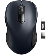 Trueque Wireless Mouse for Laptop, 2.4GHz Ergonomic Computer Mouse with Back & Forward Buttons, 3...