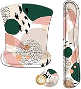 ARTSO Mouse Pad Wrist Support and Keyboard Wrist Rest, Ergonomic Memory Foam Mousepad Non-Slip Ea...