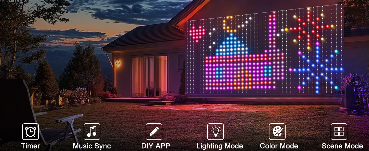 Smart Curtain Lights