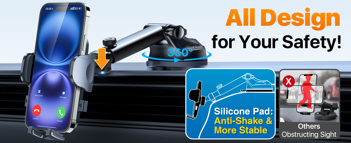 car mount for iphone truck phone mount holder cell phone holder for car