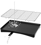 Uninol 304 Stainless Steel Dish Drying Rack- Space-Saving Dish Rack, Dish Racks for Kitchen Count...