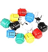 EG STARTS 12x 24mm OEM Arcade Push Buttons Switch Perfect Replace for Sanwa OBSF-24 OBSC-24 OBSN-...