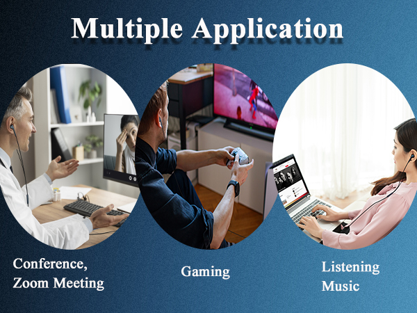 computer headphones headphones for laptop headset with microphone for pc