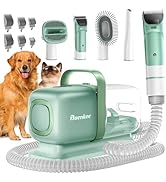 buenkee Dog Grooming Kit with Vacuum, 15000Pa Pet Hair Clipper and Shedding Brush, 50dB Low Noise...